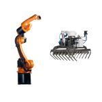 6 Axis KUKA KR 8 R1620 Arc HW Industrial Palletizing Robot Arm With Gripper And