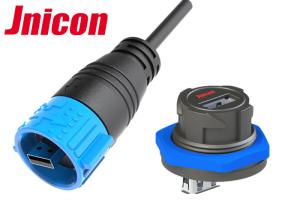 Buy cheap USB 3.0 Plug Socket USB Connector Waterproof With Dust Cap High Speed IP67 product