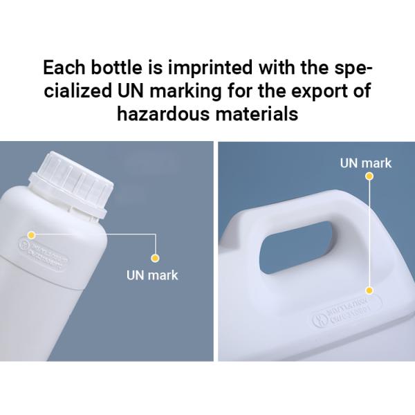 Temper Evident Lid 500ml Biodegradable Fluorinated Bottle for Chemical Toluene Package