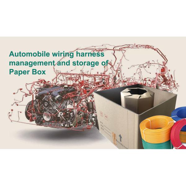 High - Capacity Square Wire Dropping Cartons For Wire Dropping Machines - 51cm×51cm×37cm With 29cm Inner Core Diameter