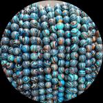 Synthetic Malachite Beads Strand Perfect for Round Cut Bracelets in Various