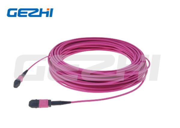 FTTH Product Multiple Mode MPO OM4 Patch Cable length can be customized