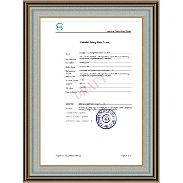 3.2V 272Ah Lithium Ion Battery Packs Lifepo4 Solar Battery LP71173207-272AH