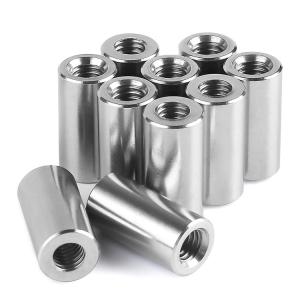 China M6 Long Stainless Steel Round Coupling Nuts Polished Finish Durable Material on sale