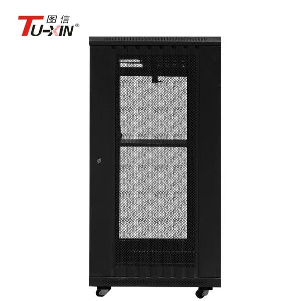 Quality Half Height Lockable Server Cabinet , UPS 18U Frees Tand Data Rack Cabinet for sale