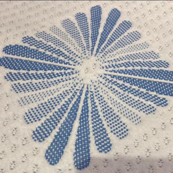 Quality SGS Recycled Polyester 160gsm Knitted Jacquard Fabric For Bedding for sale