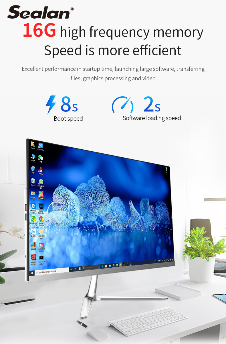 23.8inch Gaming PC Desktop Computer Intel I5