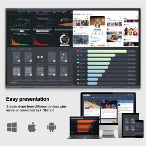 Buy cheap H10 86'' Multi - Touch Smart Interactive Whiteboard Interactive Display Panel product