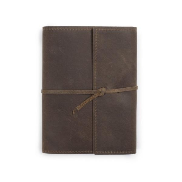 Vintage Writing A5 Travel Journal , Leather Bound Notebook Lined Inner Paper