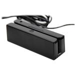 Bi Directional Black Manual Magnetic Card Reader Writer With USB RS232C PS2