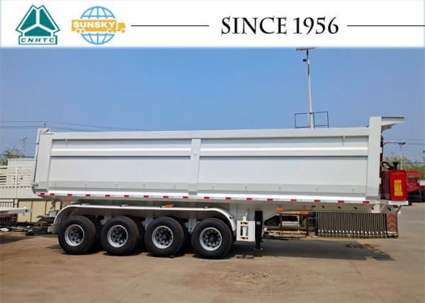 Quality 4 Axle Dump Trailers Exported To Congo for sale
