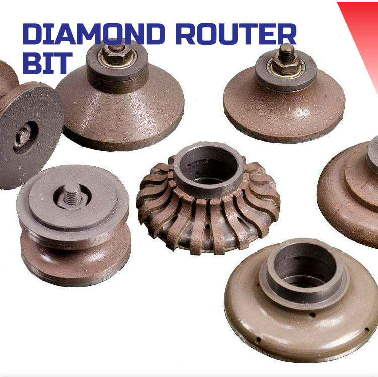 Great Performance A-Grade Diamond Stone Edge Profiling Router Bit for Countertops