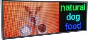 Graphics Text Showing Outdoor LED Window Signs Digital P5 RGB
