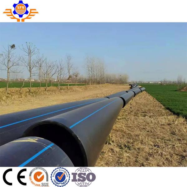 Quality HDPE Plastic Single Screw PE Extruder Machine Polyethylene Gas Pipe for sale