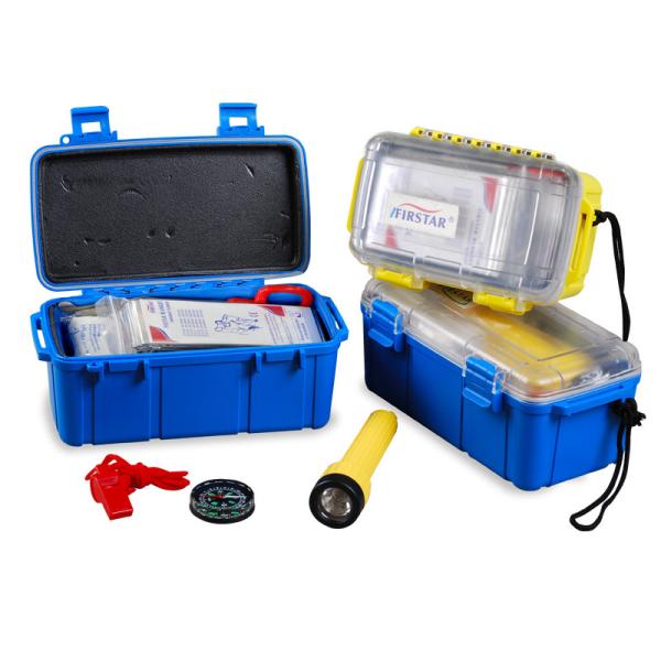 Quality All Purpose Red Cross Deluxe Family First Aid Kit Blue 30 Piece Waterproof for sale