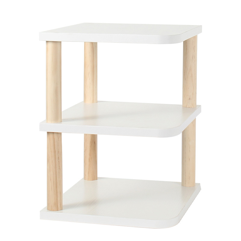 Multilevel Wooden Desktop Bookshelf Desktop Storage Shelf Wooden Display Shelf, Counter Storage Shelf Top Bookcase -