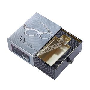 Buy cheap Gray Drawer Shape Paper Perfume Box With Ribbon Handle For High End Brands product