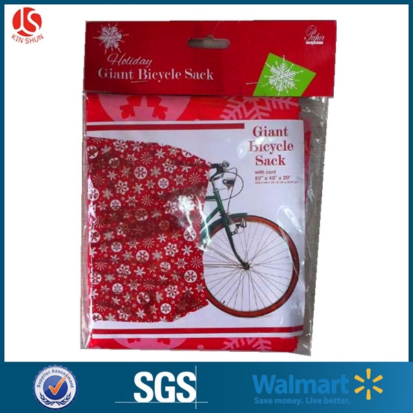 Eco Friendly Colorful Plastic Gift Wrap Bags , Giant Christmas Gift Wrap Bags