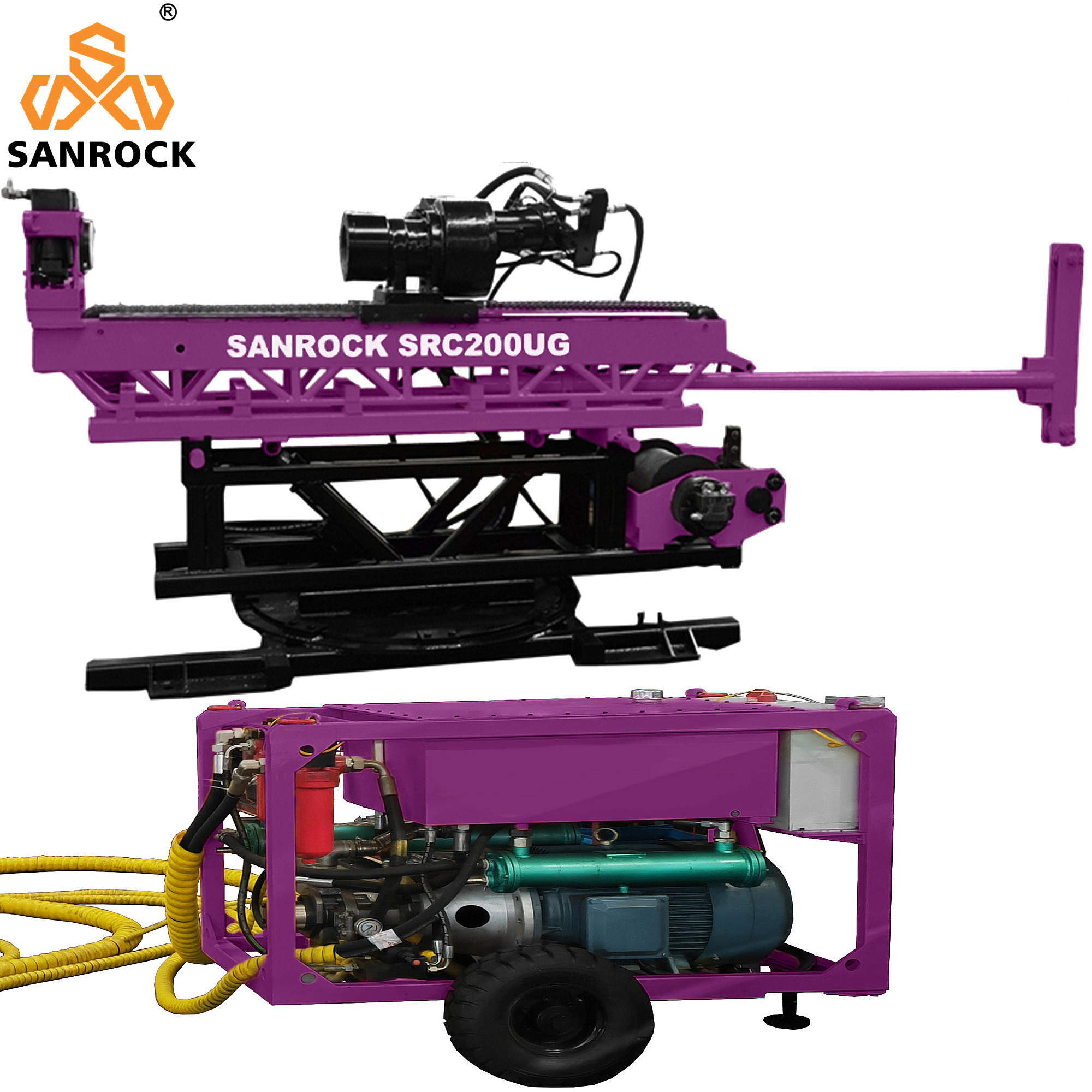 Tunnel Core Sampling Drilling Machine Portable Geotechnical Exploration Core Drilling Rig