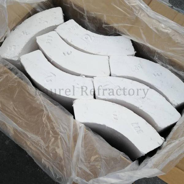 Refractory Insulating Thermal Insulation Calcium Silicate Pipe 650C / 1000 C In Fireproof