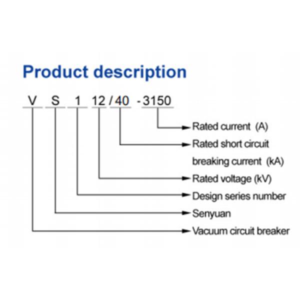 VS1 Electrical Equipment Vacuum Circuit Breaker 12kv 50hz Three Phase Power 630A