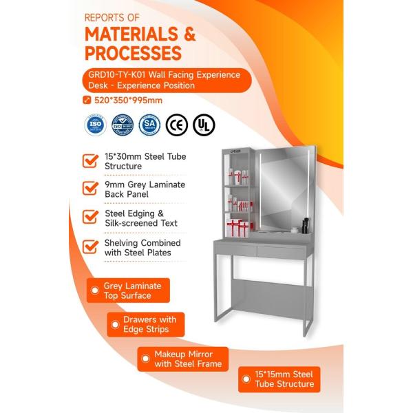 GDR10-TY-K01 Retail Store Display with Round USB Ports and Versatile Display for Mall Booths