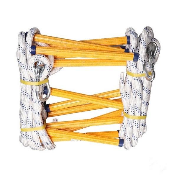 Quality 6m To 100m Fire Rescue Anti-Slip Soft Ladder With Resin Rungs for sale