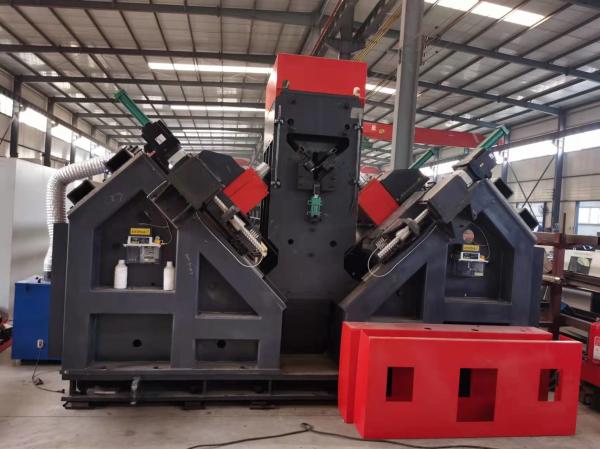 High Speed CNC Angle Drilling and Marking Line Model AMD2532 with 6 Drilling