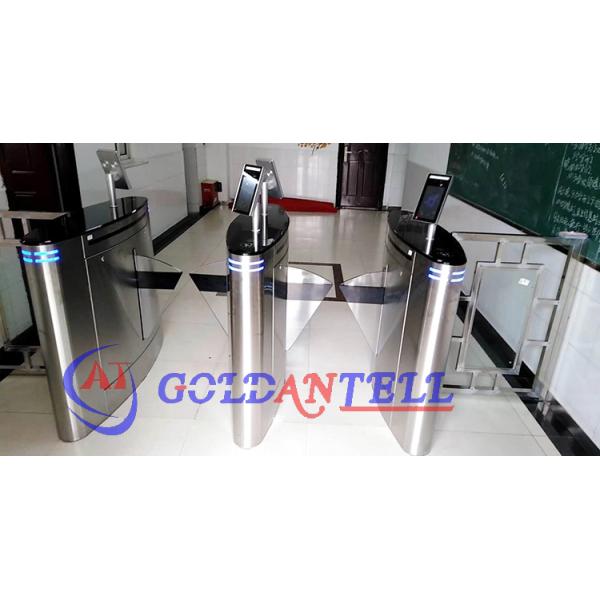 Ethernet / WiFi Thermal Scanner Face Recognition Turnstile With Thermal Camera Factory Company Application