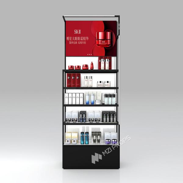 KLNS-R7 Open Top Display Skincare Display Cabinet with 40mm Soft Film Light Box