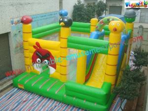 Buy cheap 0.55mm PVC Tarpualin Inflatable bouncer slide Combo , Bouncer Jumpers Custom product