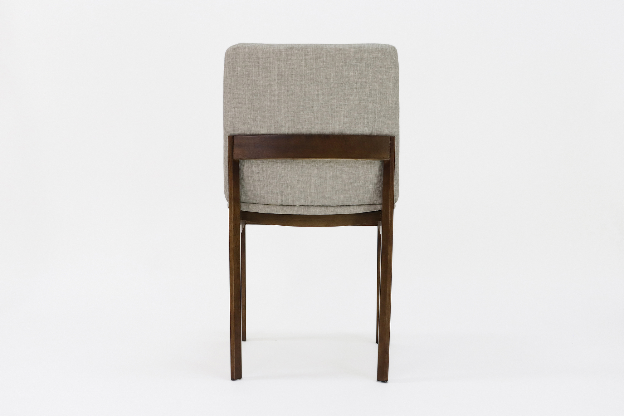 Modern Style Nitrolacquer Finish Solid Wood Dining Chair with Upholstery and Accent Arm