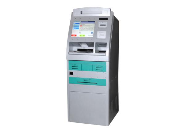 Quality Water Proof Multifunction ATM Kiosk , Tel / Transport Card Recharging for sale
