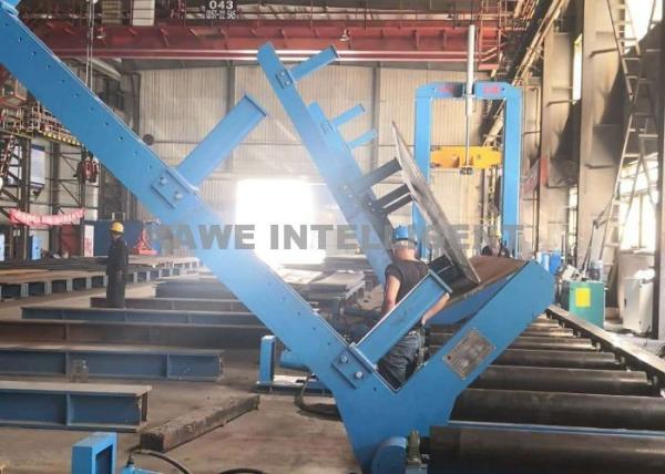 Quality Web Height 200-1500mm H Beam Assembling Machine With Flipping Device for sale