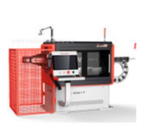 Three Sets Feeding Ronnd Stirrup Bending Machine , CNC Wire Benders For Complex Shapes
