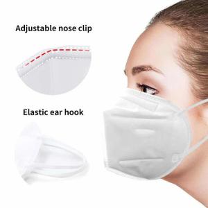 Buy cheap High Quality 5Layers Face Mask Cheap Non Woven KN95 Mask With Inner Adjustable Nose Bar White Face Mask With Certificate product