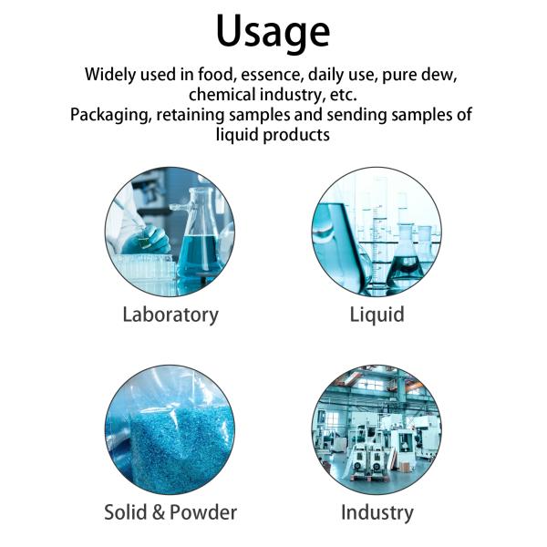 Corrosion Resistant UMETASS 1000ML Square Plastic Bottles for Ink Cream Liquid Storage