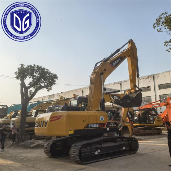 Quality Sany SY205 20.5 Ton Used Hydraulic Excavator Excellent Function for sale
