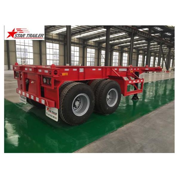 High Strength 40 Foot Trailer , Strong Trailer Frame Container Skeletal Trailers