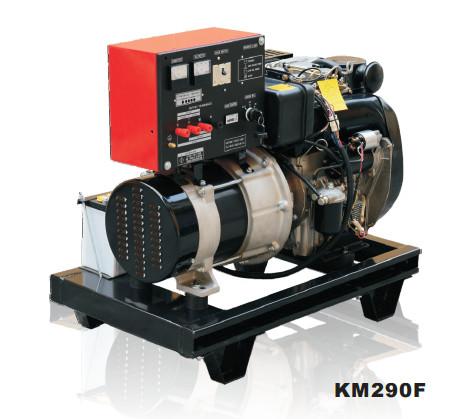Quality Open Frame Air Cooled Small Diesel Generator Silent KM290FT for sale