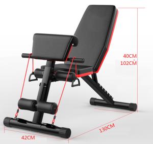 Adjustable Gym Bench, Multifunctional Utility Bench, Dumbbell Stool Flat Bench Preacher Curl Bench Sit Up Bench