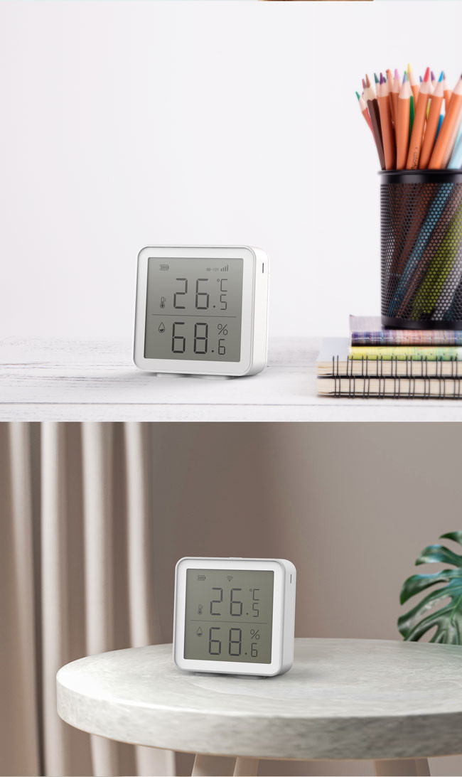 250mA Wireless Temp And Humidity Sensor Tuya Smart Life Alexa