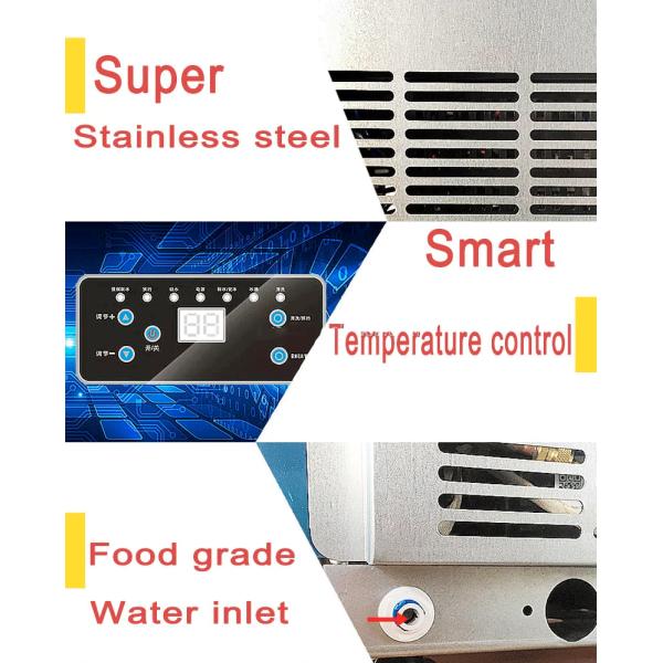 Private Mold Stainless Steel Automatic Countertop Ice Maker Machine for Business Home 400x432x803mm Capacity