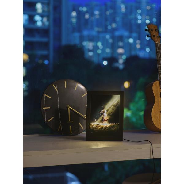 Creative Gifts Wooden Line Light Painting Nightlight for Ambiance Ideal Birthday Gift