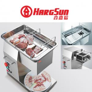 China Stainless Steel Butchery Fresh Meat Cube Cutter Slicer 600w 250kg/H Meat Cutting Machine on sale