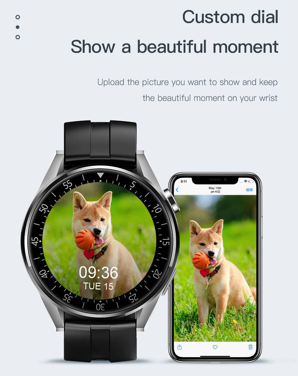 1.32 Inch Smartwatch Bluetooth IOT Devices Scan Code Pay Calling Sleeping Monitor