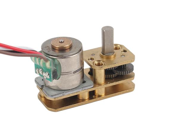Quality 10mm worm Mini Geared Stepper Motor 5V Horizontal Right Angle 2 Phase for sale