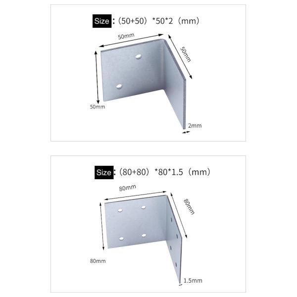 Processing Custom Metal Stamping L-Shaped Wooden Box Edge Fixed Angel Guard Galvanized Iron Hardware Parts