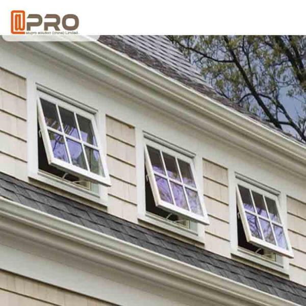 Quality Unique Chain Winder Aluminium Awning Windows For Kitchen / Bedroom Aluminum top hung awning window top awning window for sale