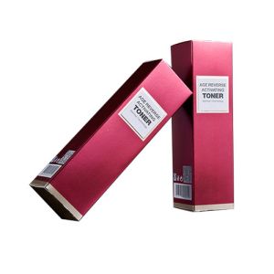 Recycled Paper Gift Boxes Custom printing rectangle Rose Red Color Perfume gift